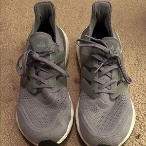 Adidas Men's Gray Athletic Sneakers